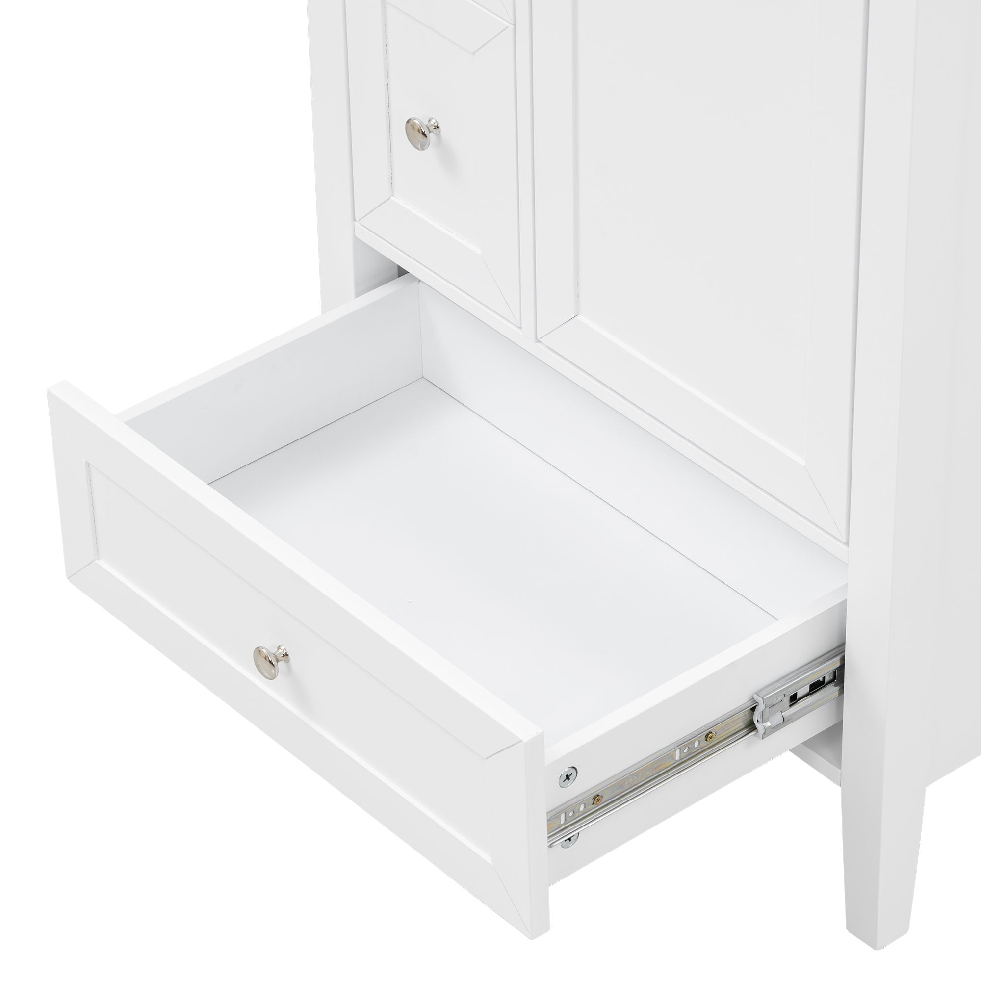 Modern Bathroom Vanity With Sink, Soft Close Drawers & Door, Storage Rack
