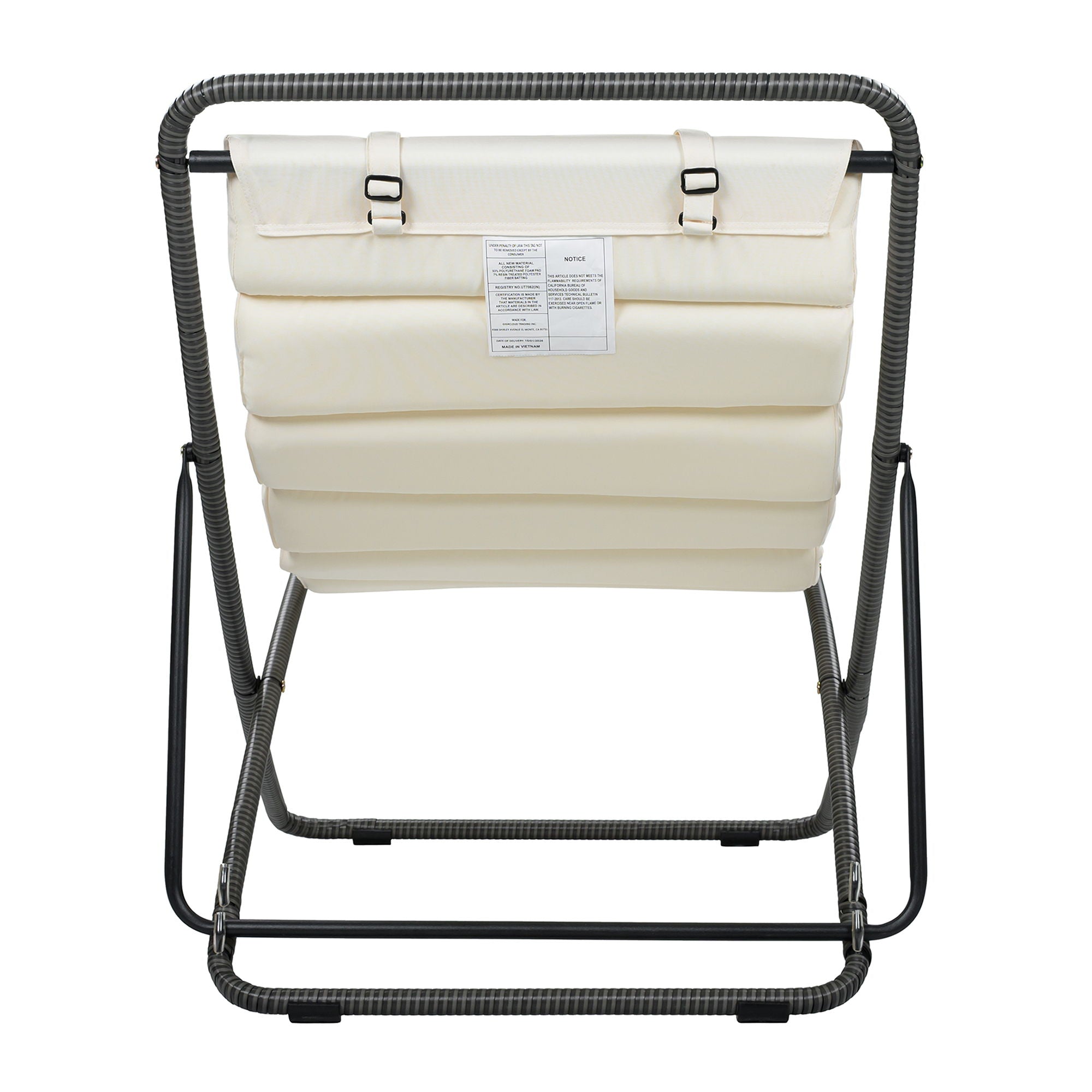 Outdoor Folding Chair With Adjustable Backrest (Set of 2)