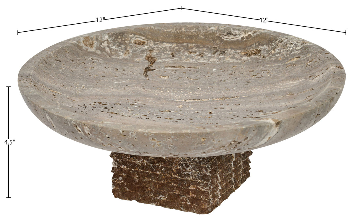 Colannade - Genuine Travertine Bowl