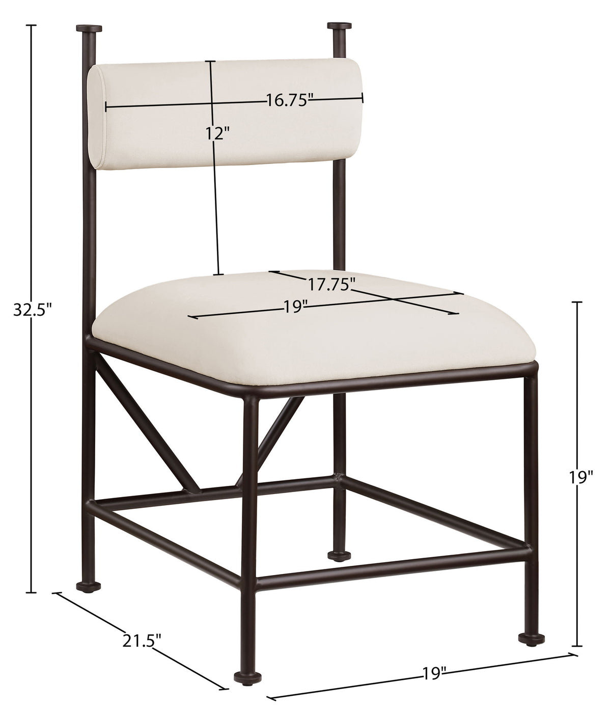 Monarch - Velvet Dining Chair (Set of 2)