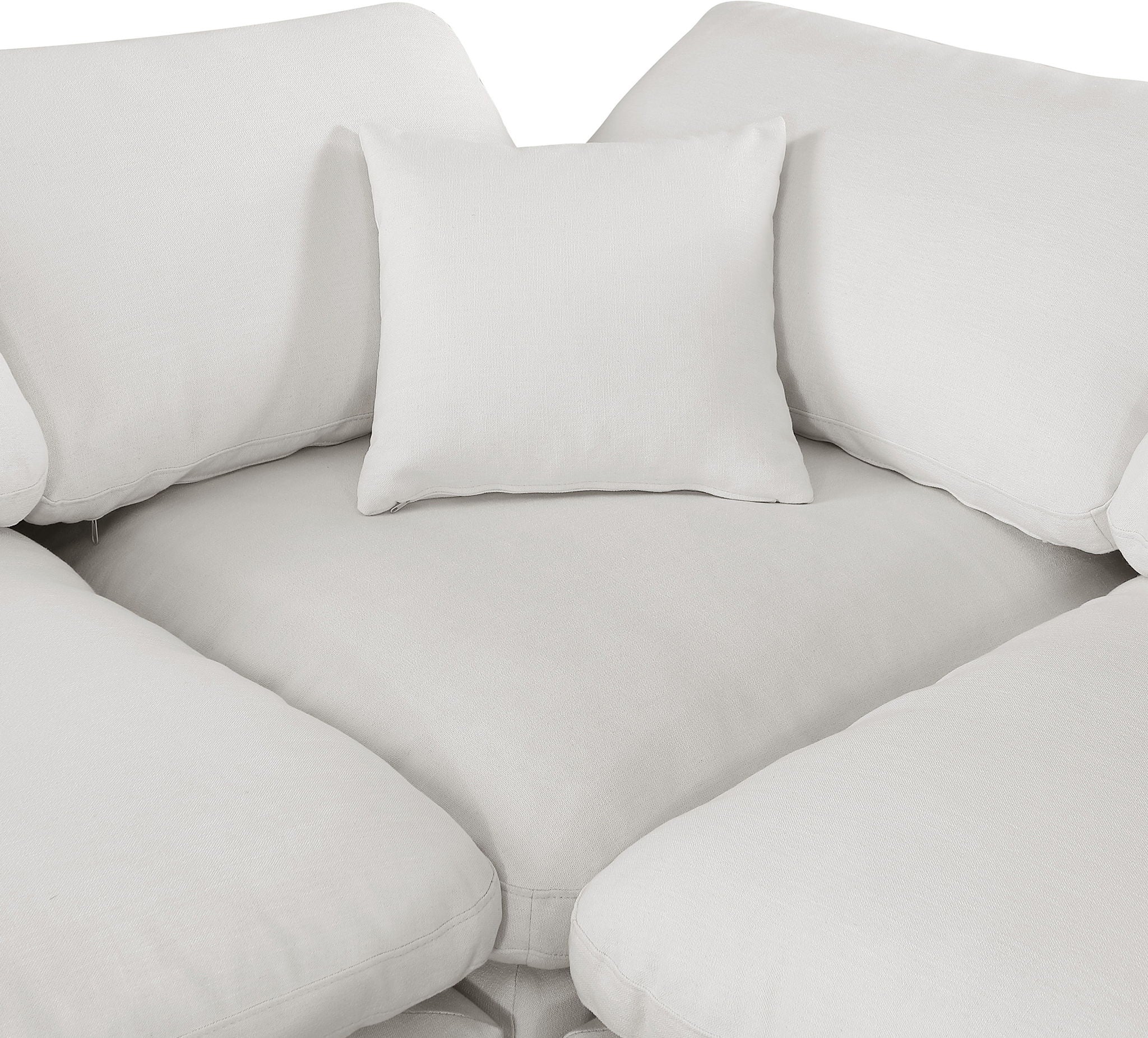 Comfy - 6 Piece Linen Modular Corner Sectional