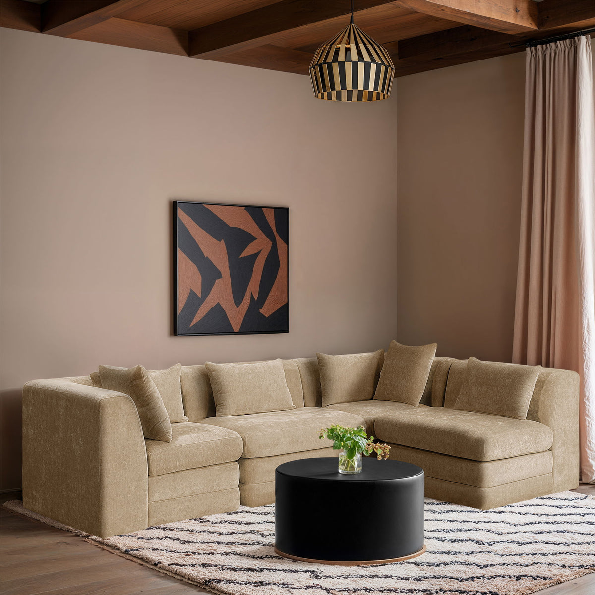 Stellar - 4 Piece Upholstered Modular Sectional
