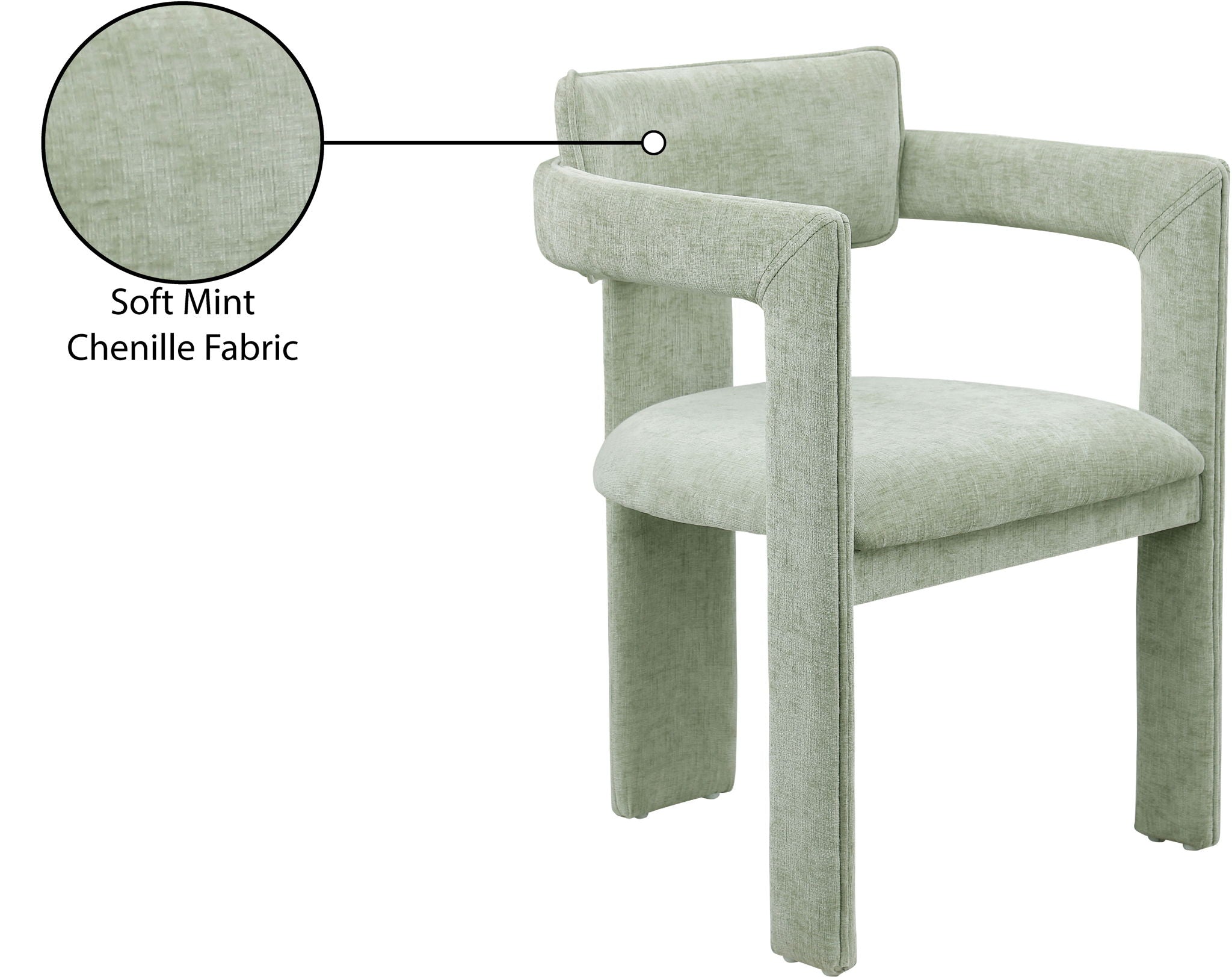Brenda - Chenille  Dining Chair (Set of 2)