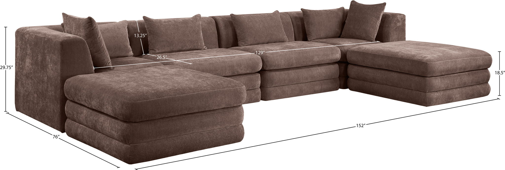 Stellar - 6 Piece Upholstered Modular Sectional