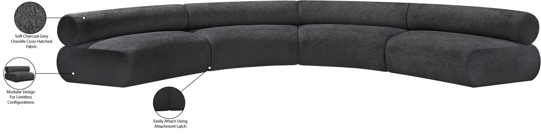 Bale - 4 Piece Modular U-Shaped Sofa