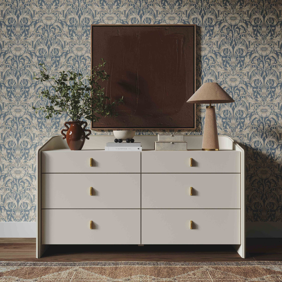 Collins - 6-Drawer Dresser - Cream