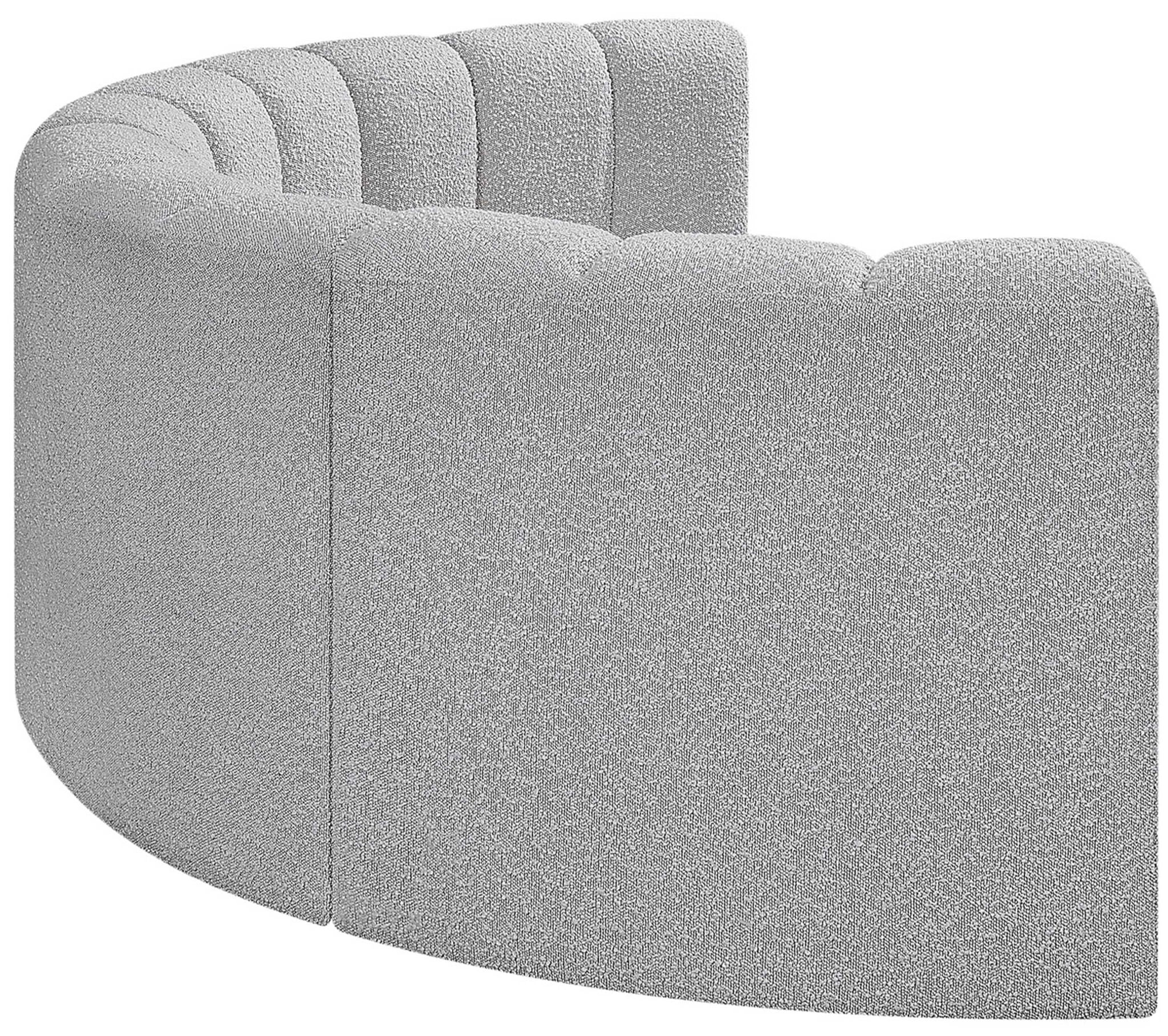 Arc - Boucle Fabric 4 Piece U-Shaped Modular Sofa