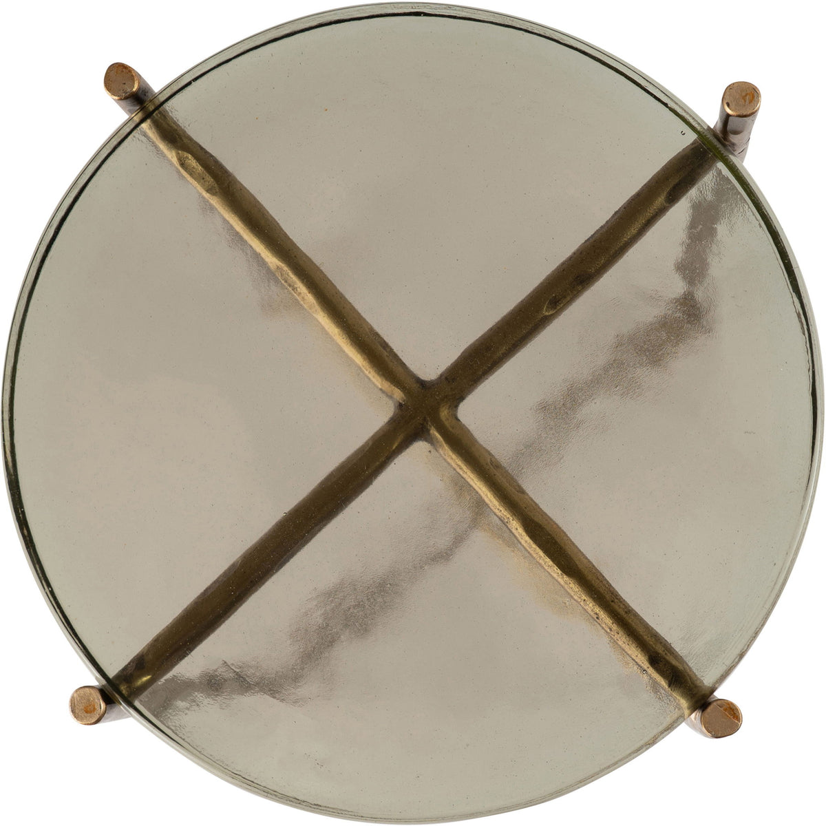 Vetra - Iron Base Bunching End Table - Brass