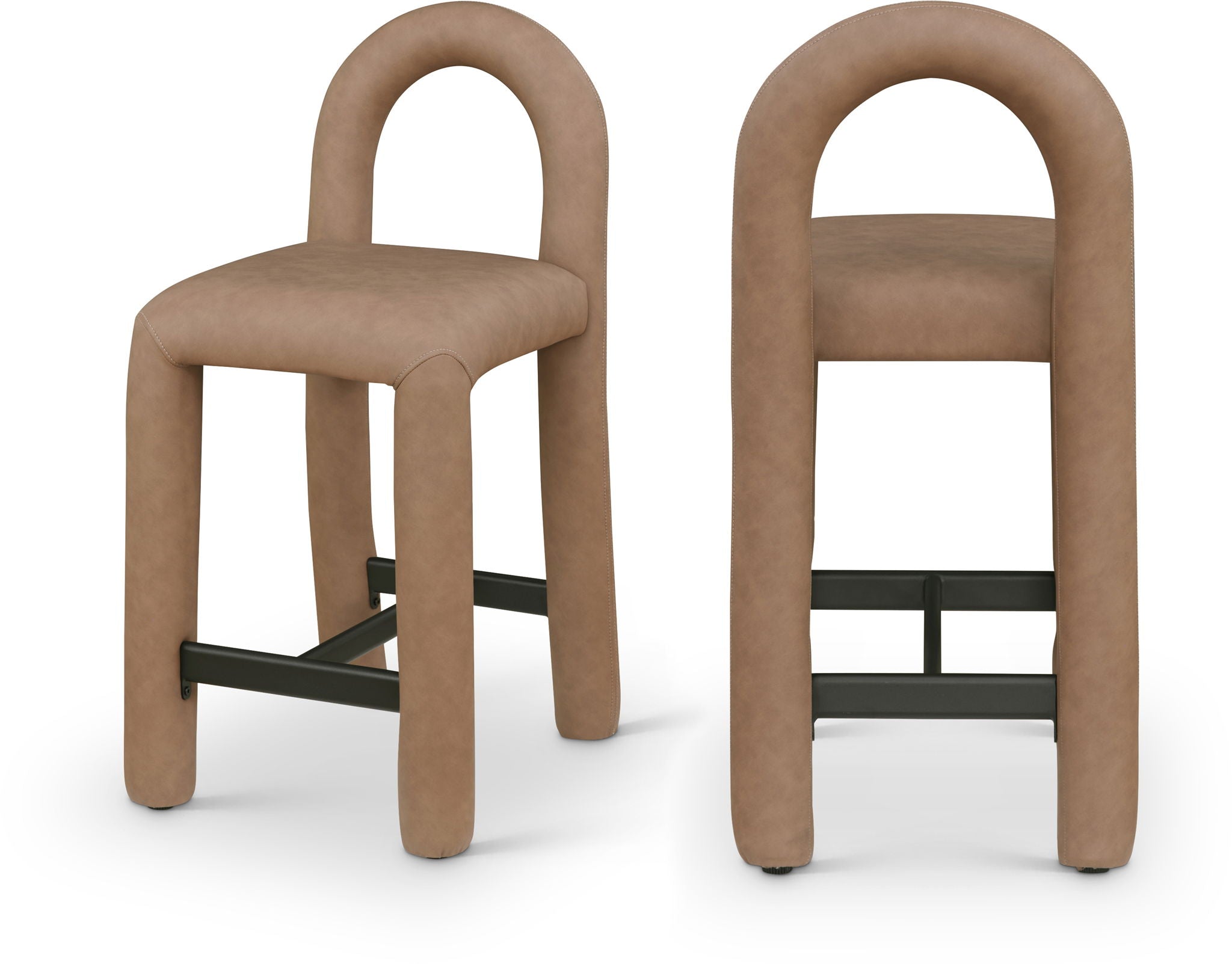 Amari - Faux Leather Stool