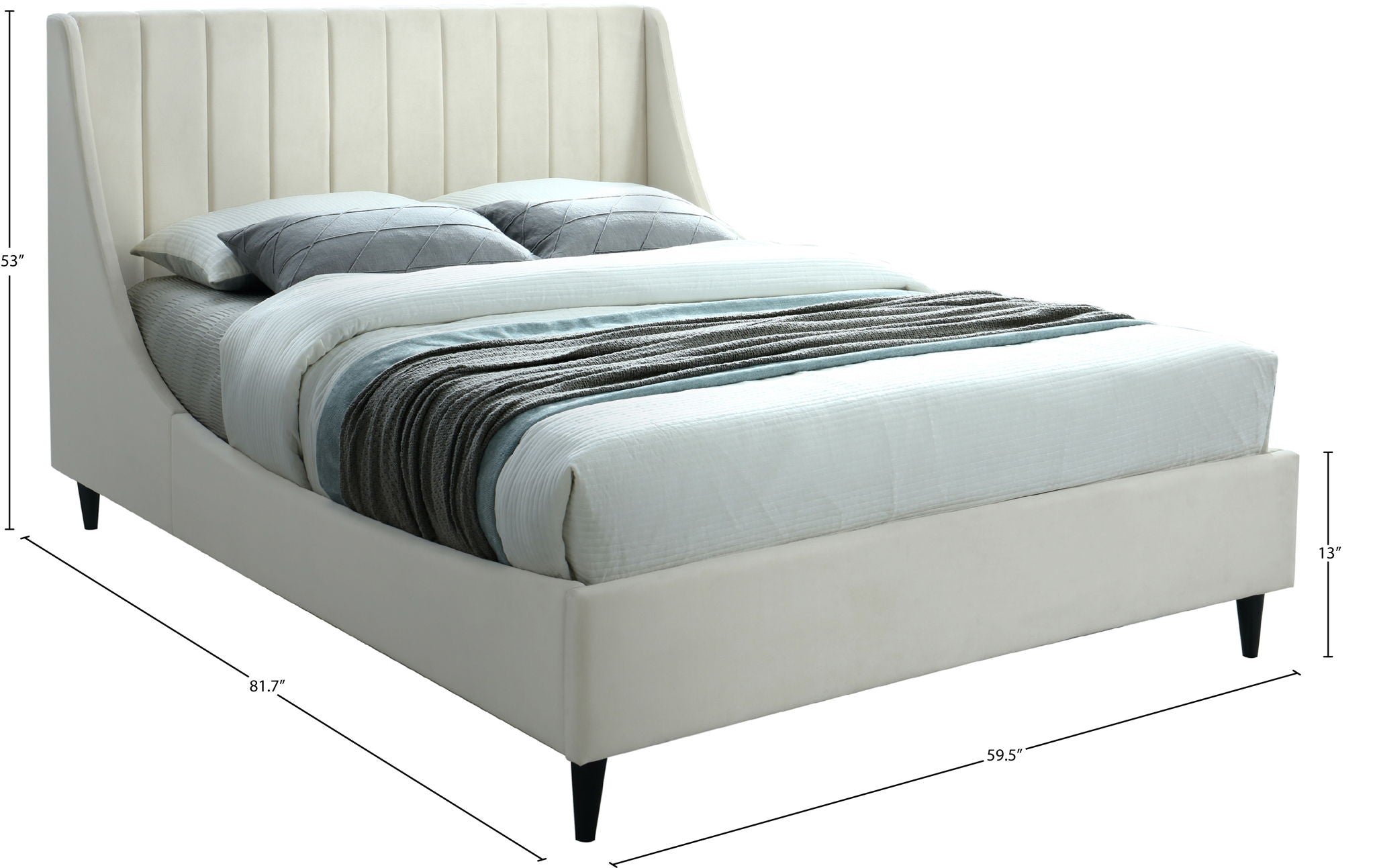 Eva - Velvet Bed
