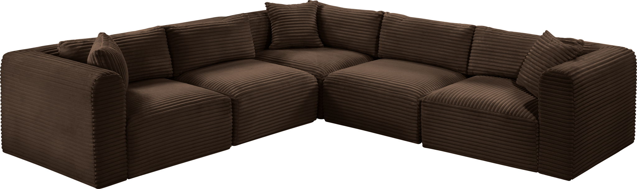 Shaggy - 5 Piece Modular Corner Sectional