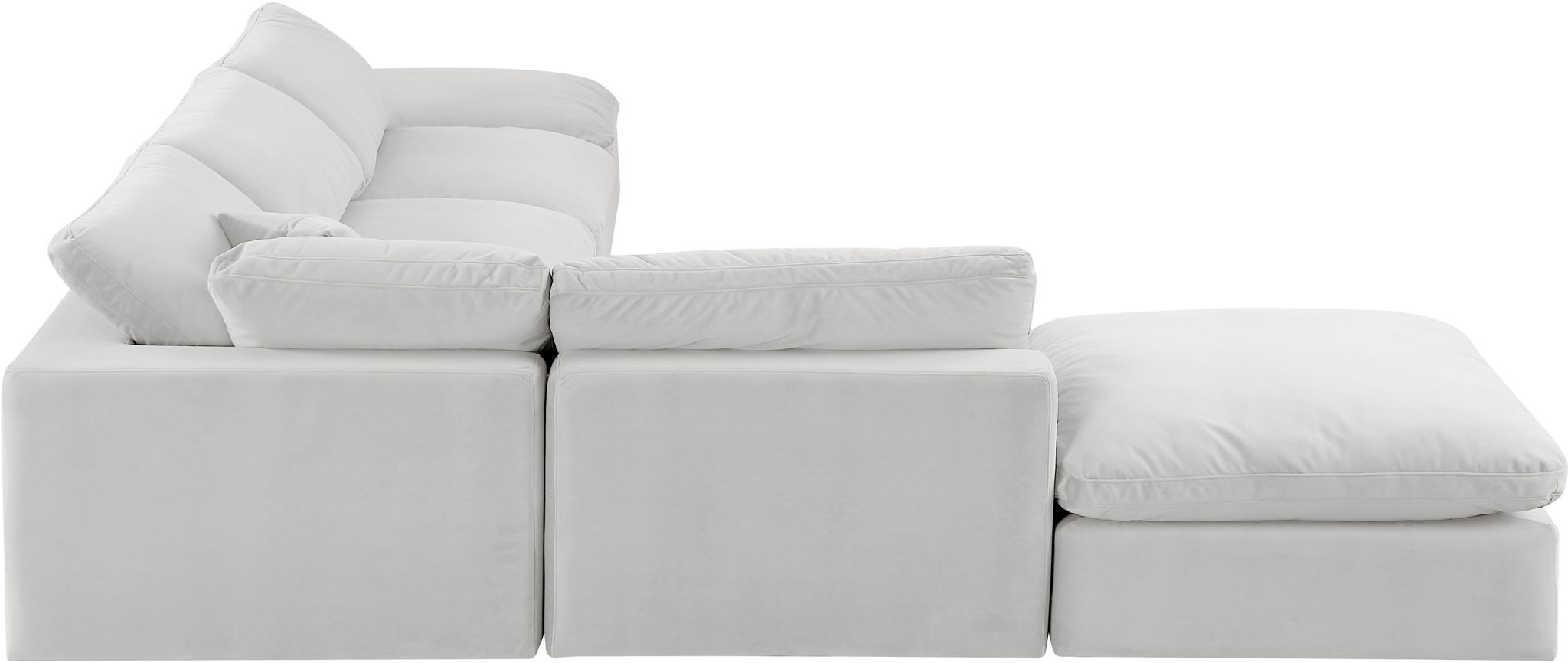 Comfy - 6 Piece Velvet Modular Sectional