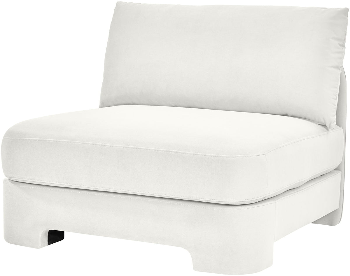 Hammond - Velvet Performance Fabric Upholstered Armless Chair
