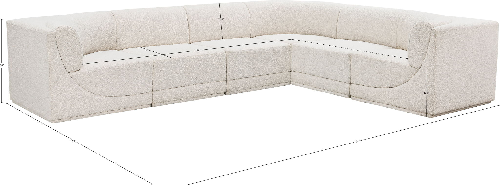 Ollie - 6 Piece Modular Sectional