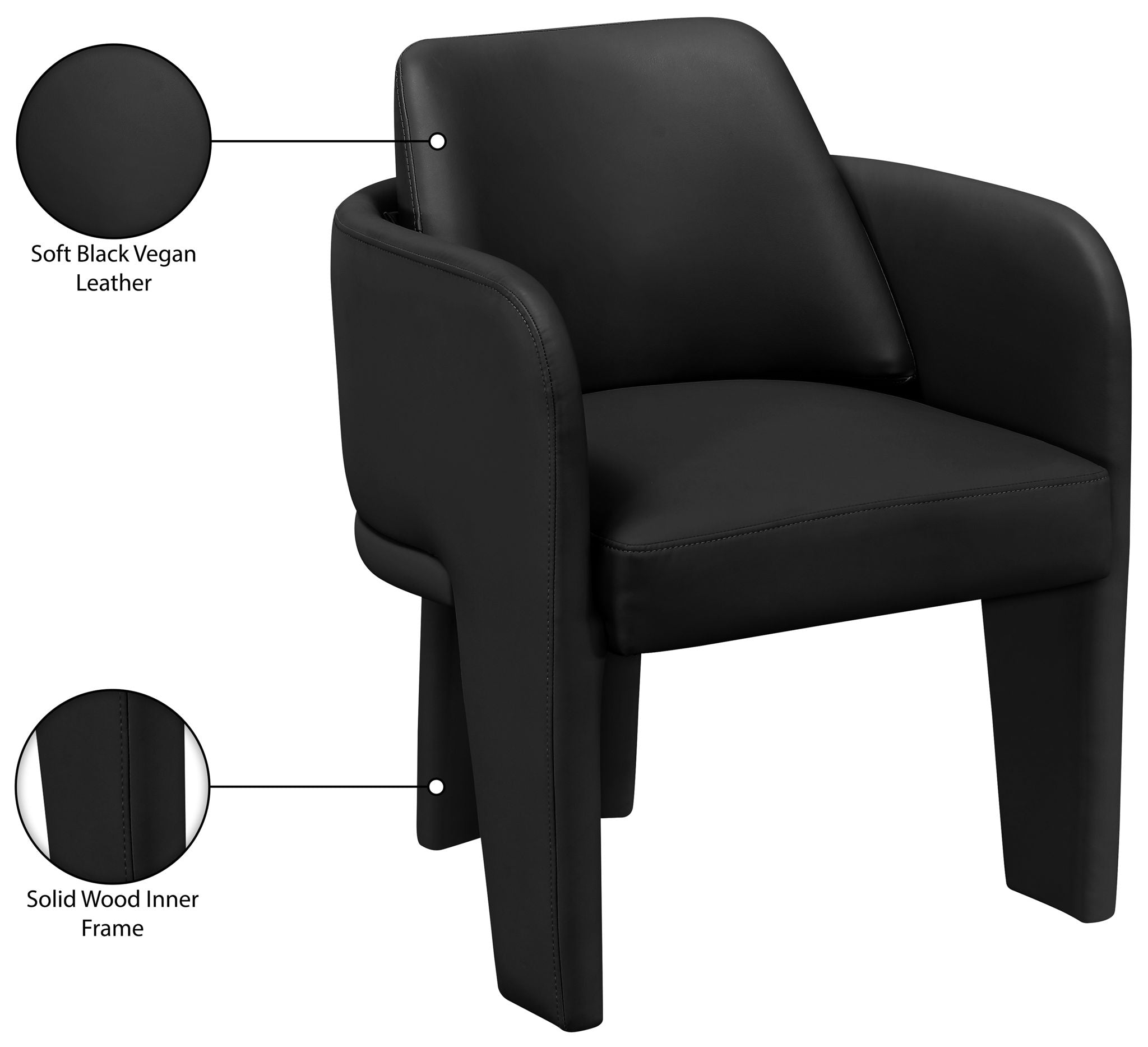 Vanda - Vegan Leather Upholstered Dining Chair