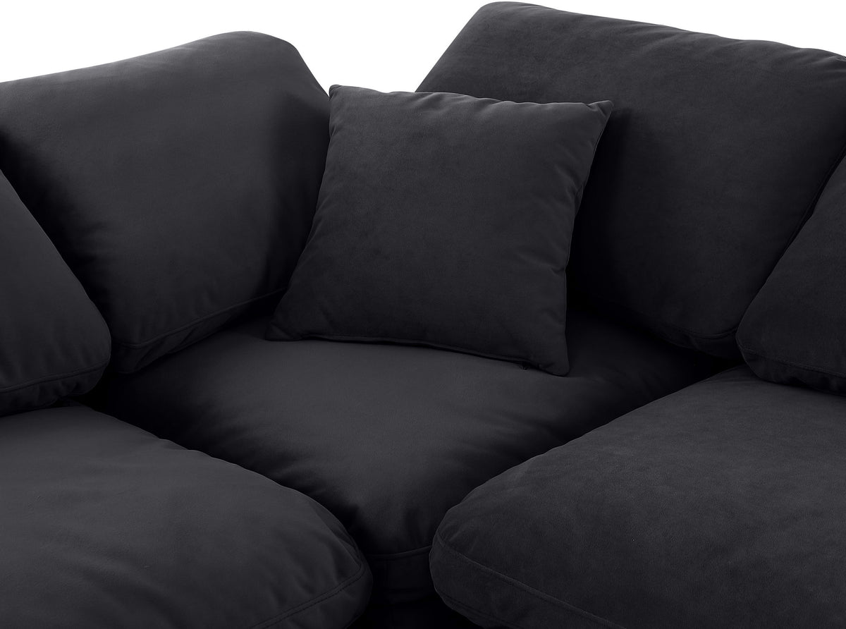 Indulge - Velvet 7 Piece Modular U-Shaped Sectional