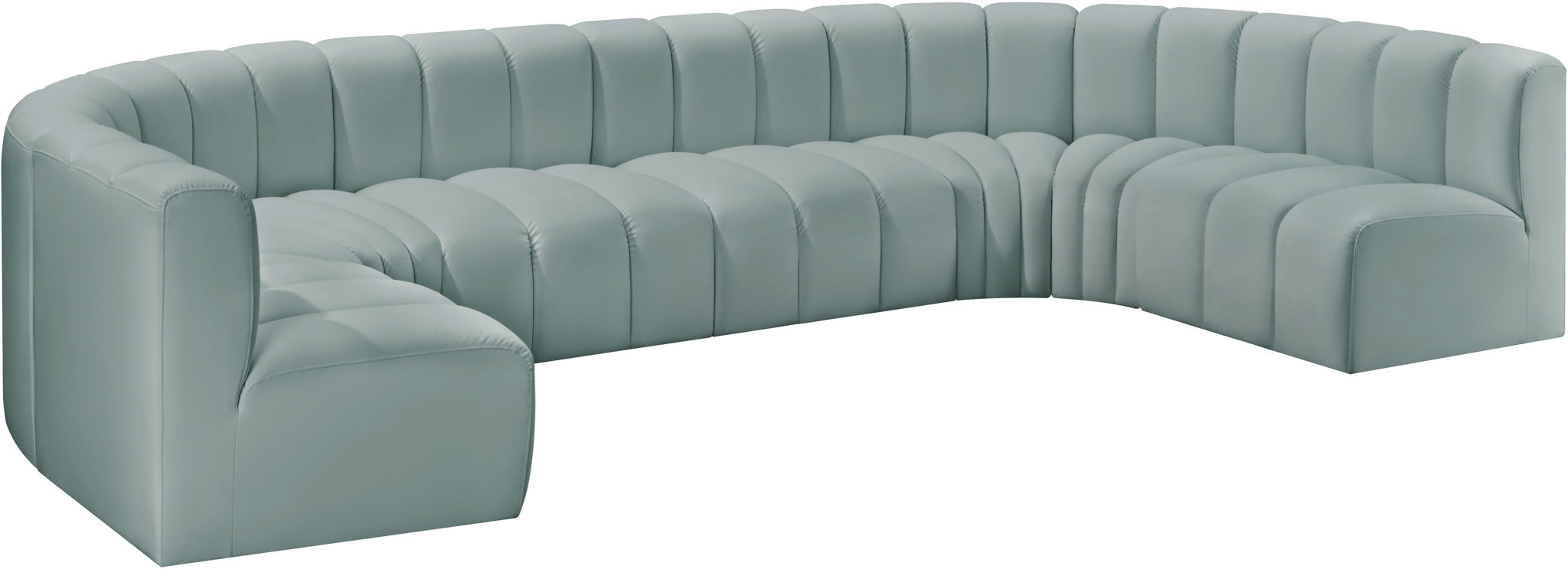 Arc - Faux Leather Modular U-Shaped Sectional