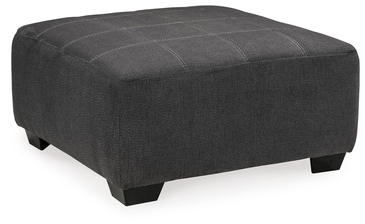 Ambee - Oversized Accent Ottoman - Slate