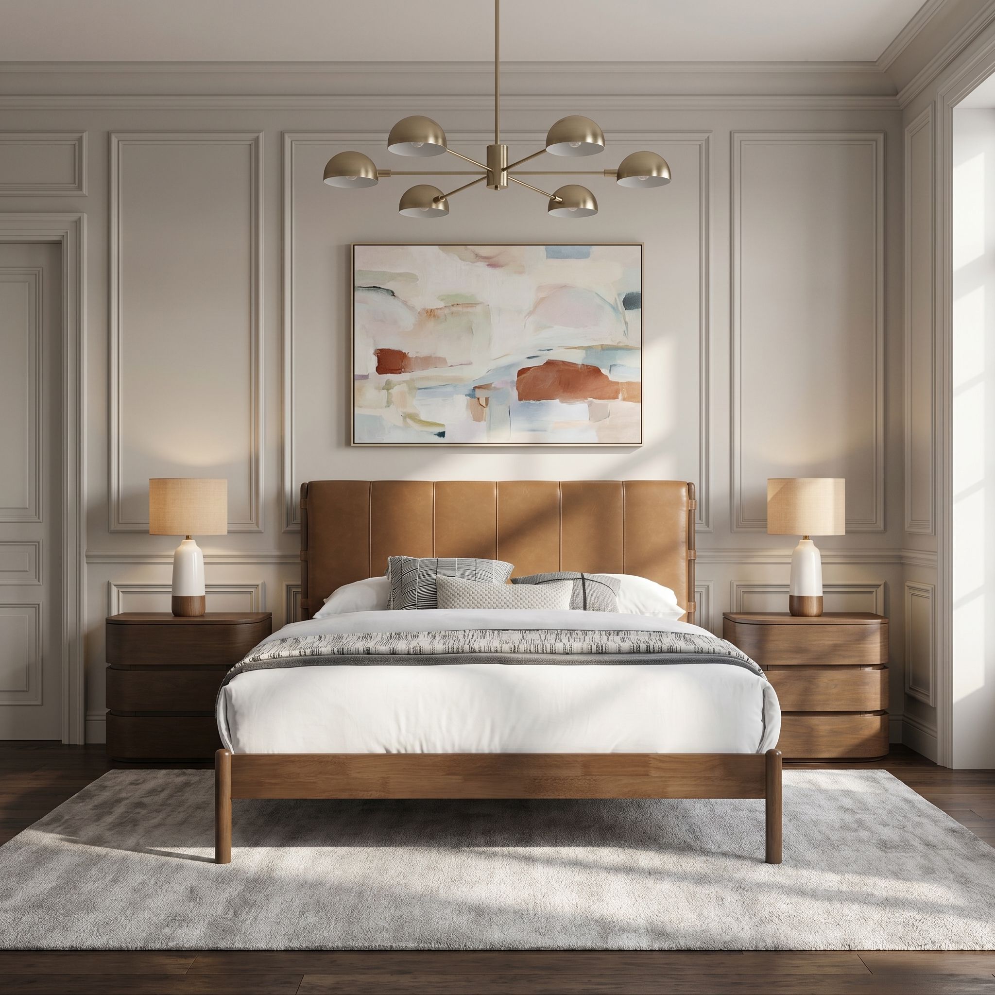 Arielle - Vegan Leather Upholstered Bed