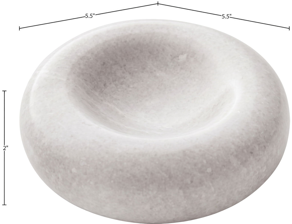 Bellamare - Genuine Carrara Marble Decorative Bowl - White