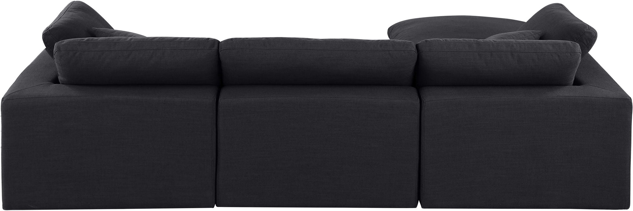 Comfy - 4 Piece Linen Fabric Modular Sectional With Chaise