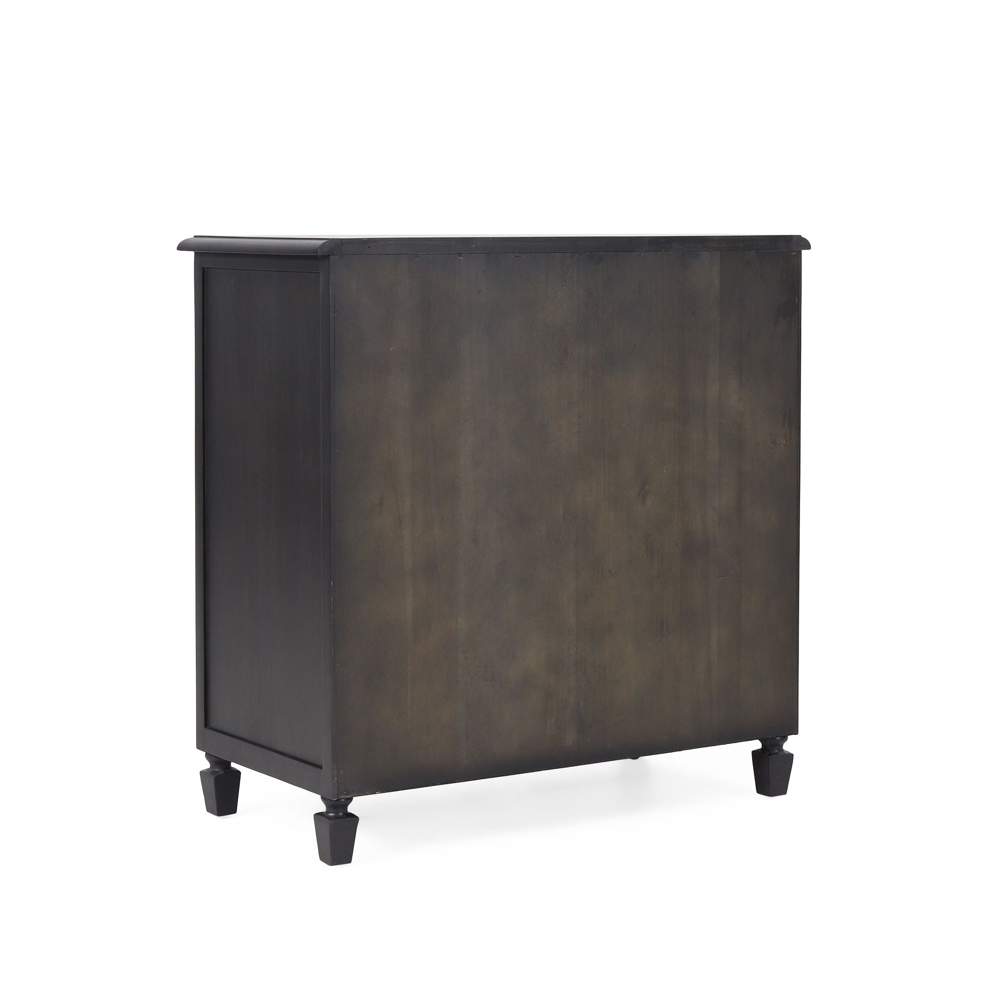Newell - Cane 3 Drawer Dresser - Dark Gray