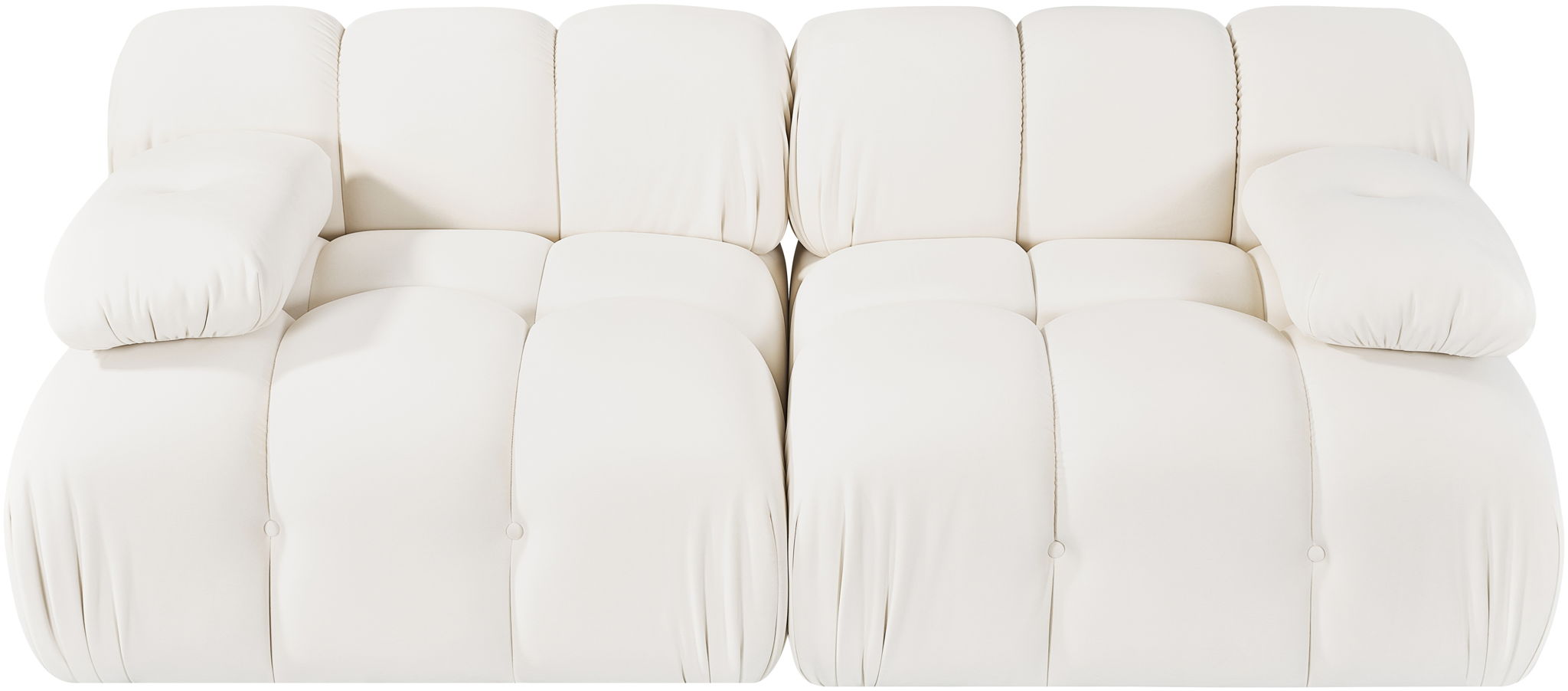 Orin - Velvet Performance Fabric Upholstered 2 Piece Modular Sofa