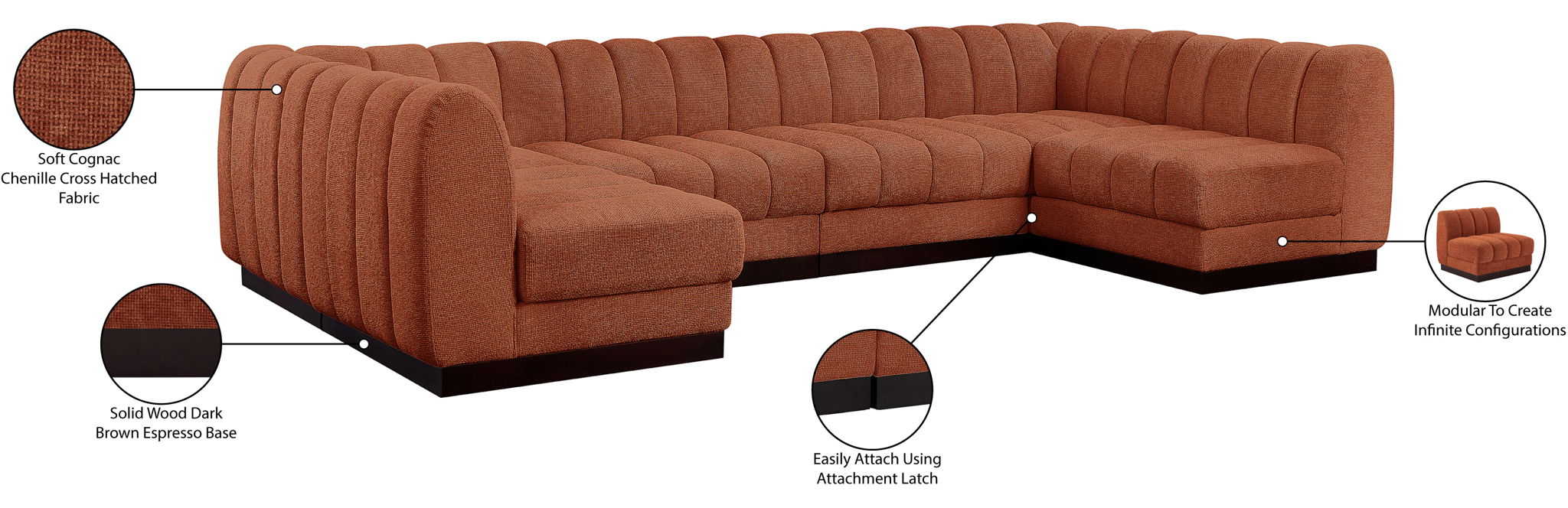 Quinn - 6 Piece Modular Sectional