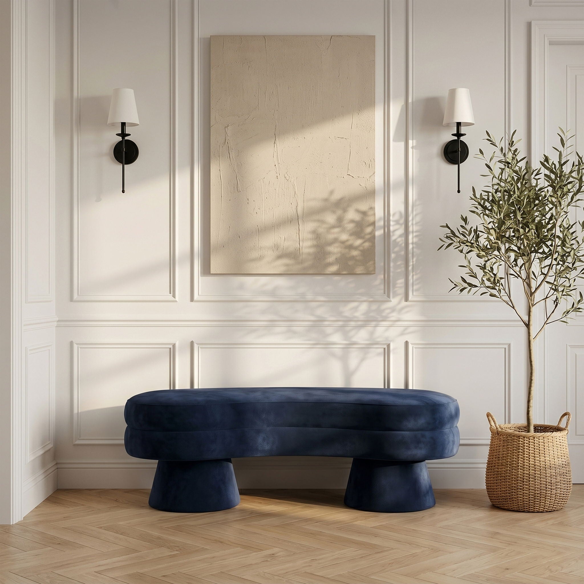 Zenna - Velvet Bench