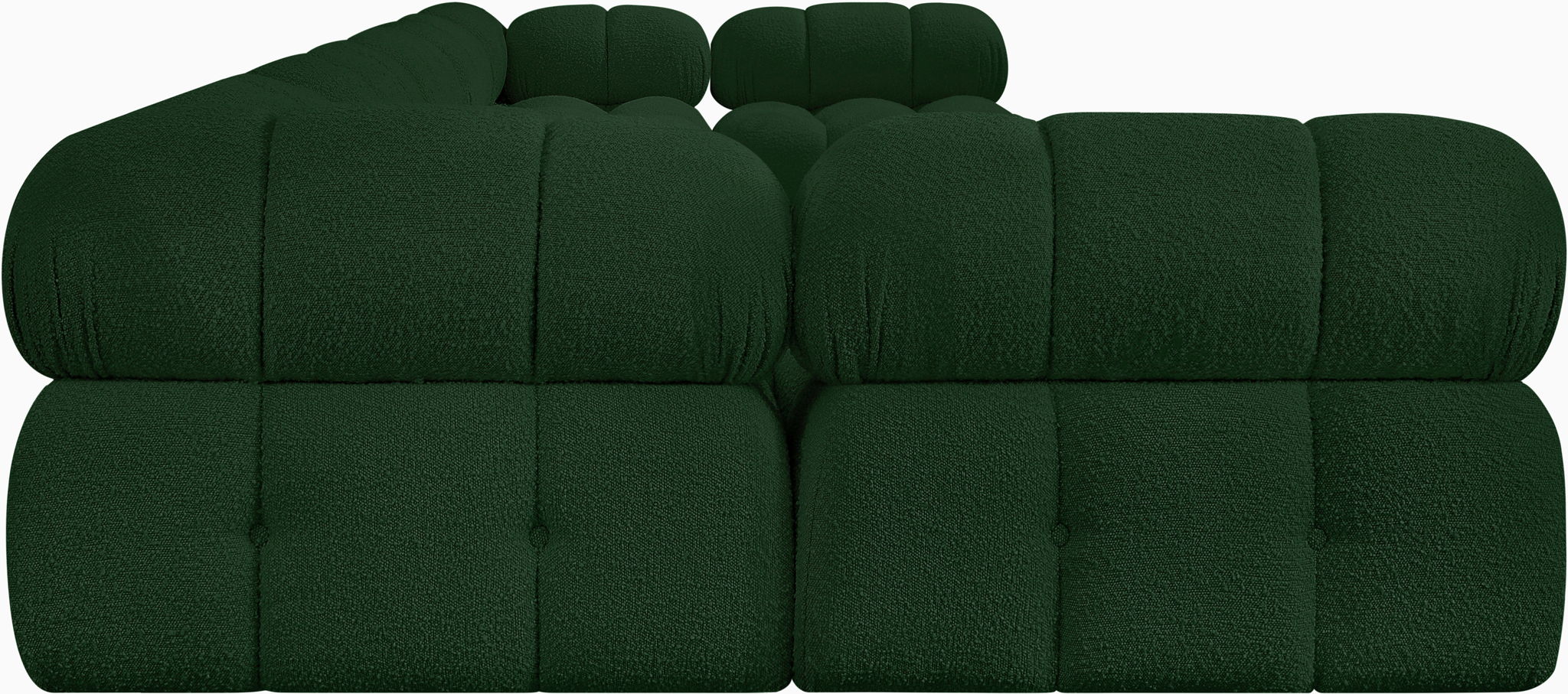 Ames - 7 Piece Boucle Fabric Modular Sectional