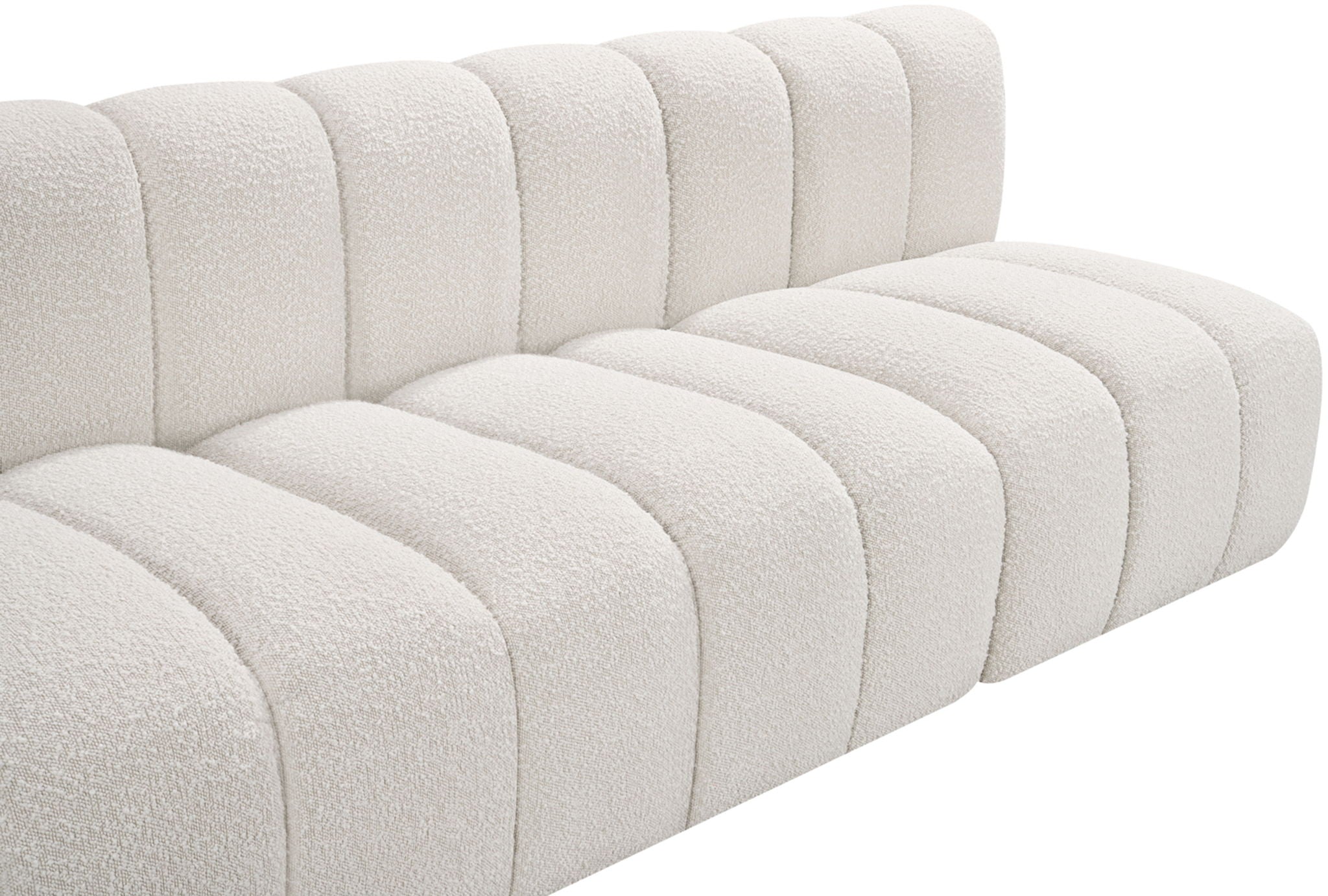 Arc - Boucle Fabric 3 Seats Modular Sofa