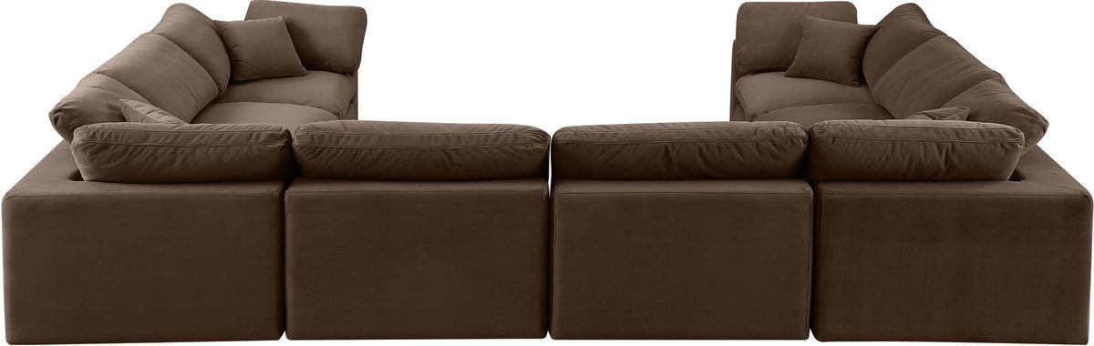 Comfy - 8 Piece Velvet Modular Sectional