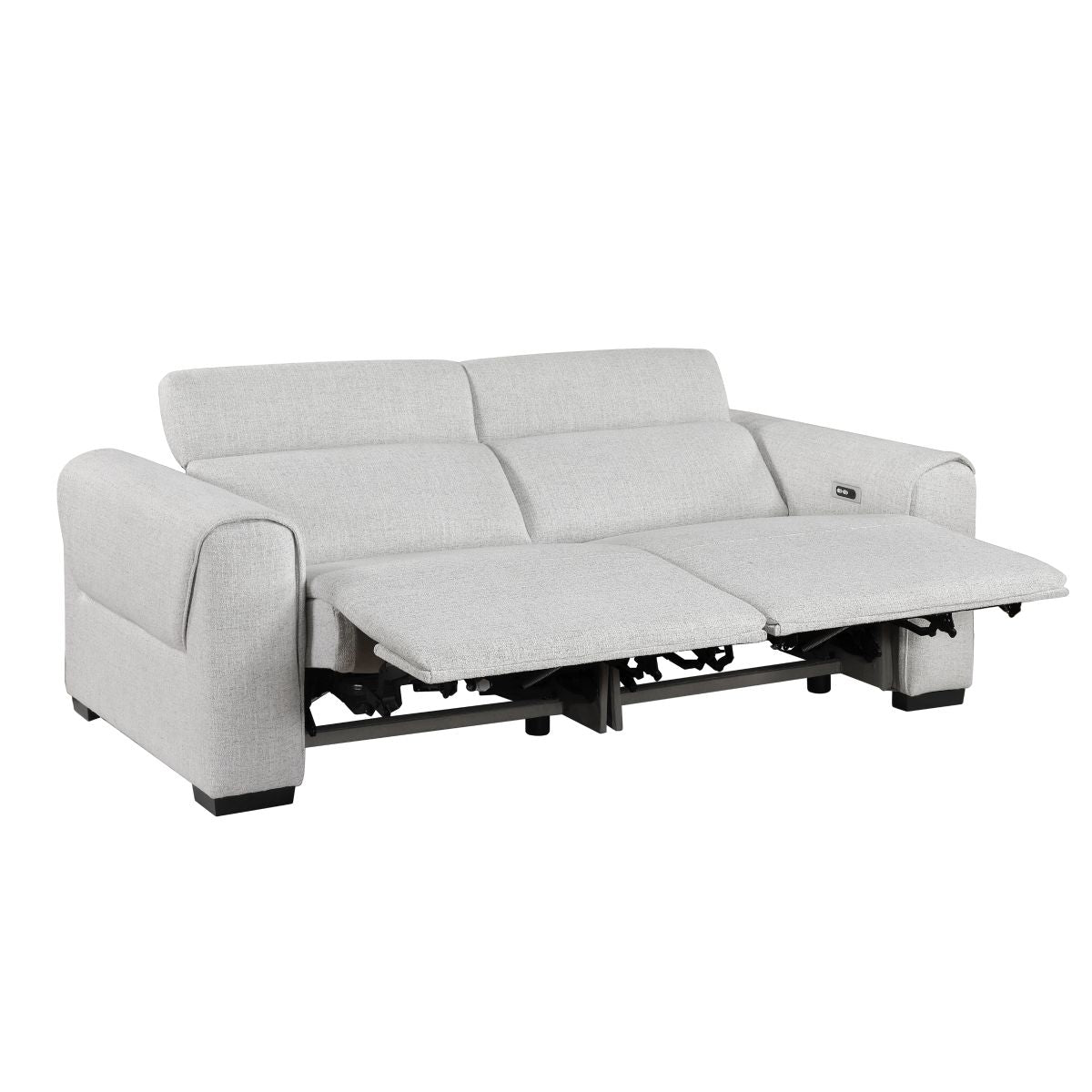 McPherson - Power Double Reclining Loveseat With Power Headrests, Charging Ports - Cloud