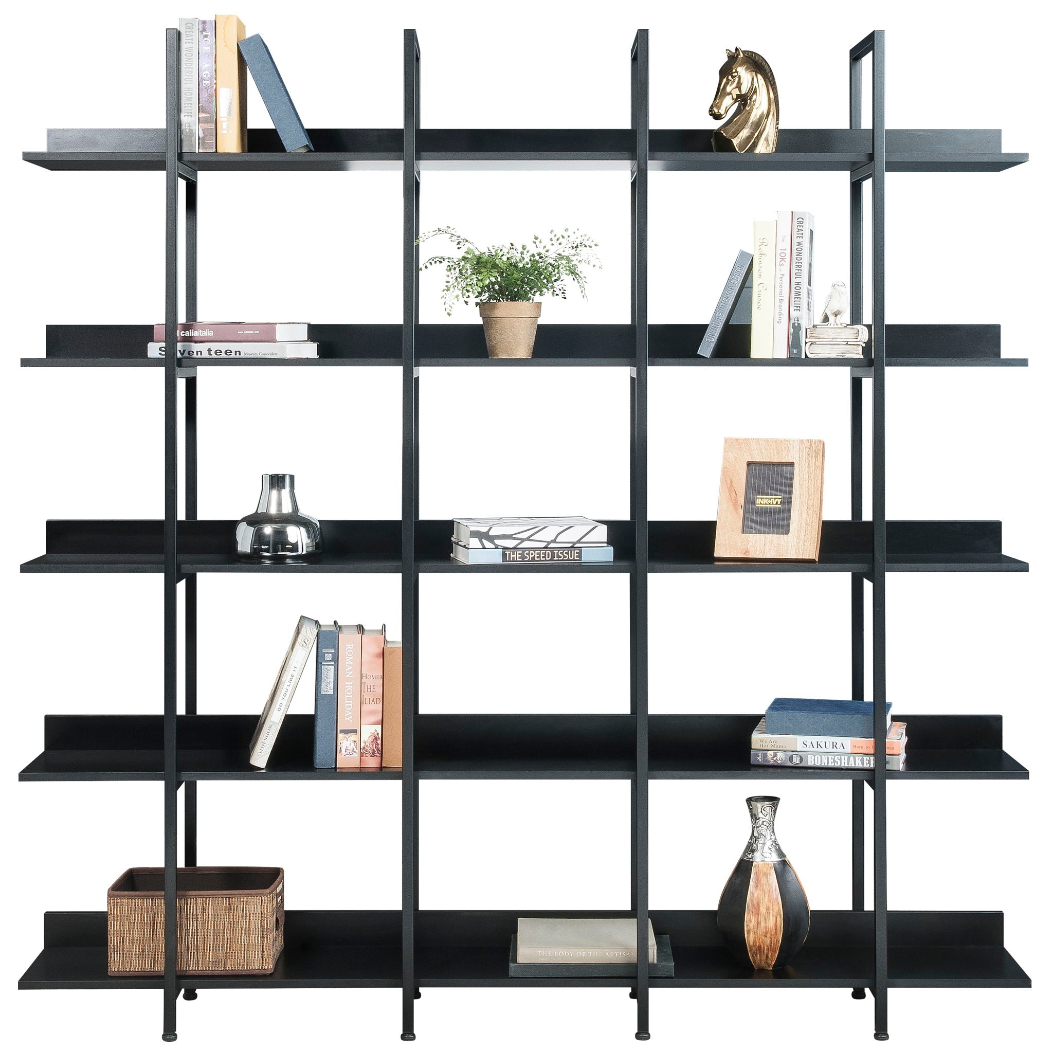 Vintage Industrial 5 Tier Bookcase