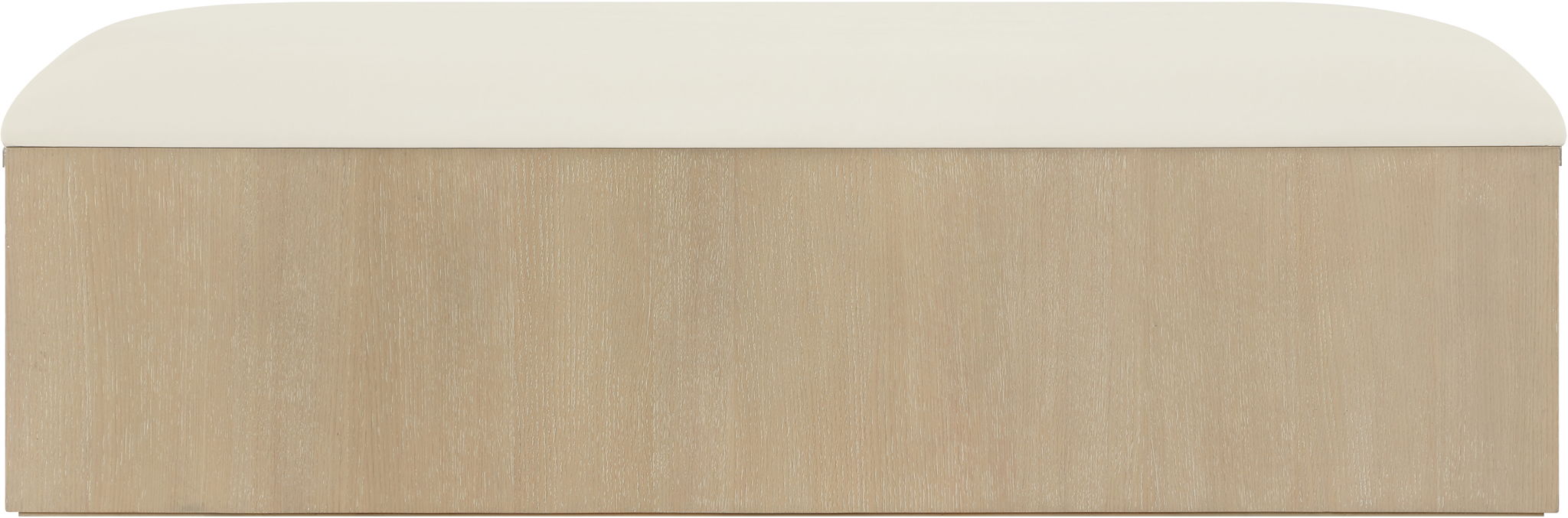 Velden - Upholstered Storage Bench With Stained Natural Base