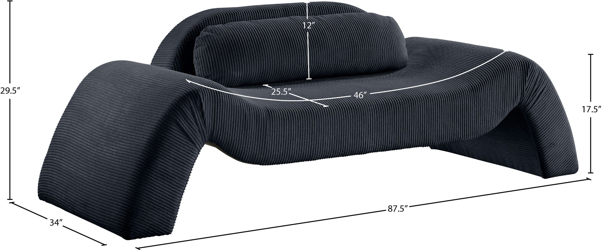 Austin - Corduroy Loveseat