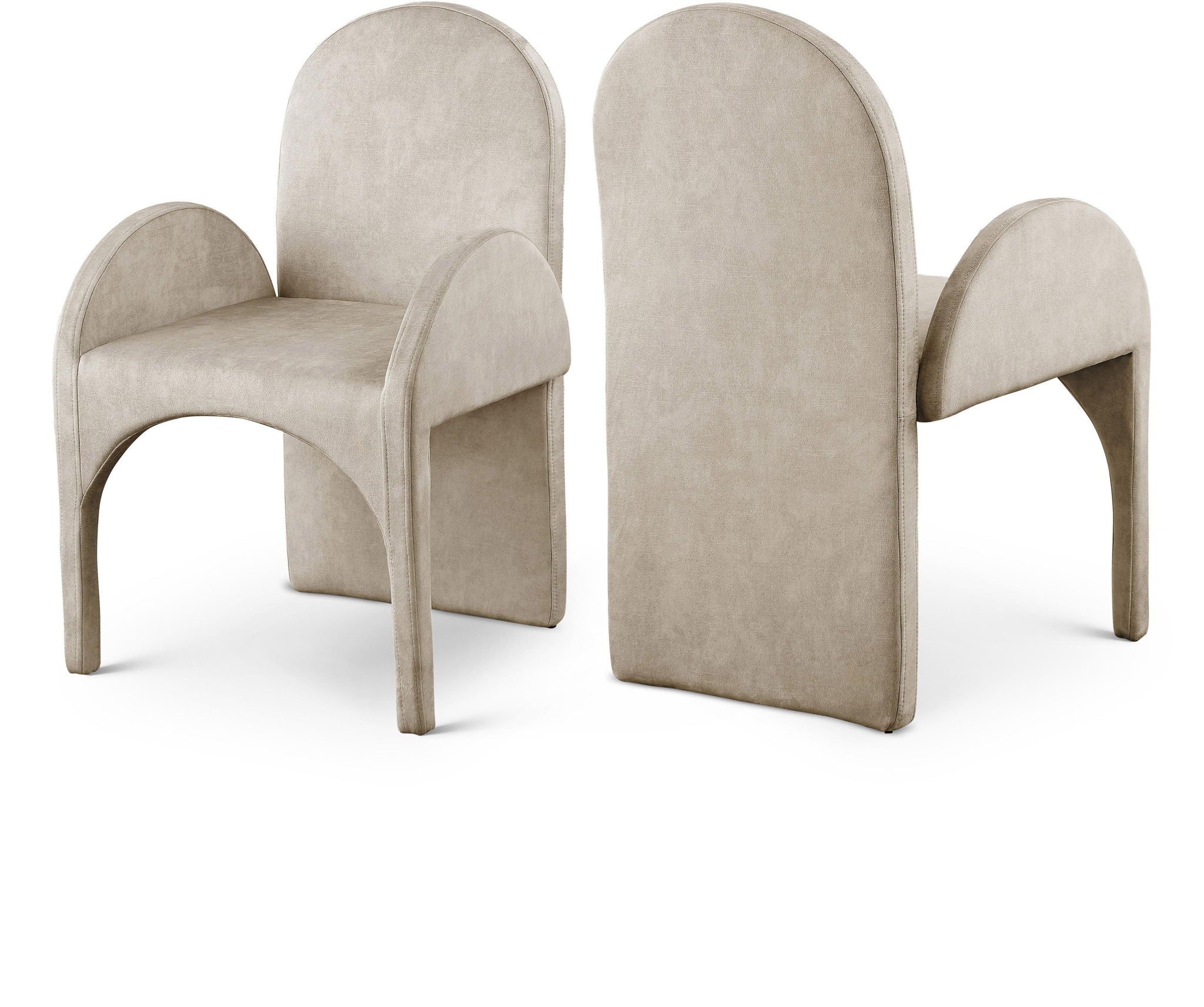 Summer - Dining Arm Chair (Set of 2) - Stone