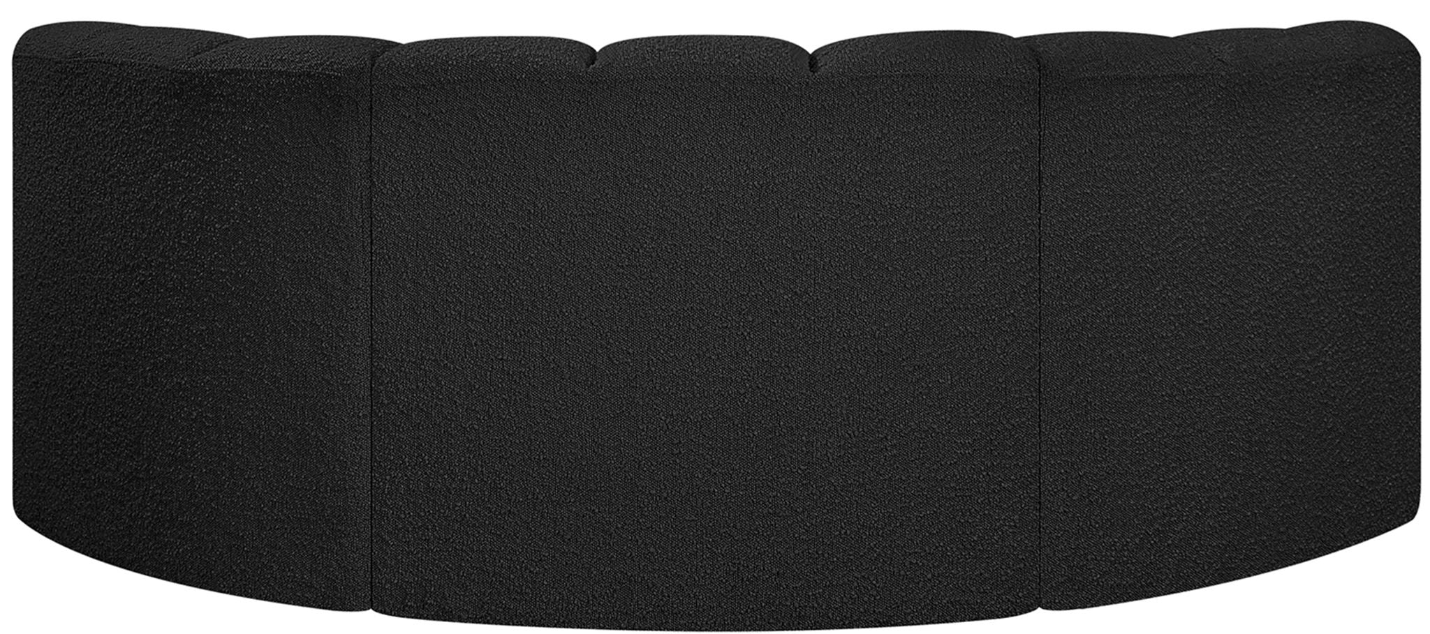 Arc - Boucle Fabric 3 Piece Modular U-Shaped Sofa
