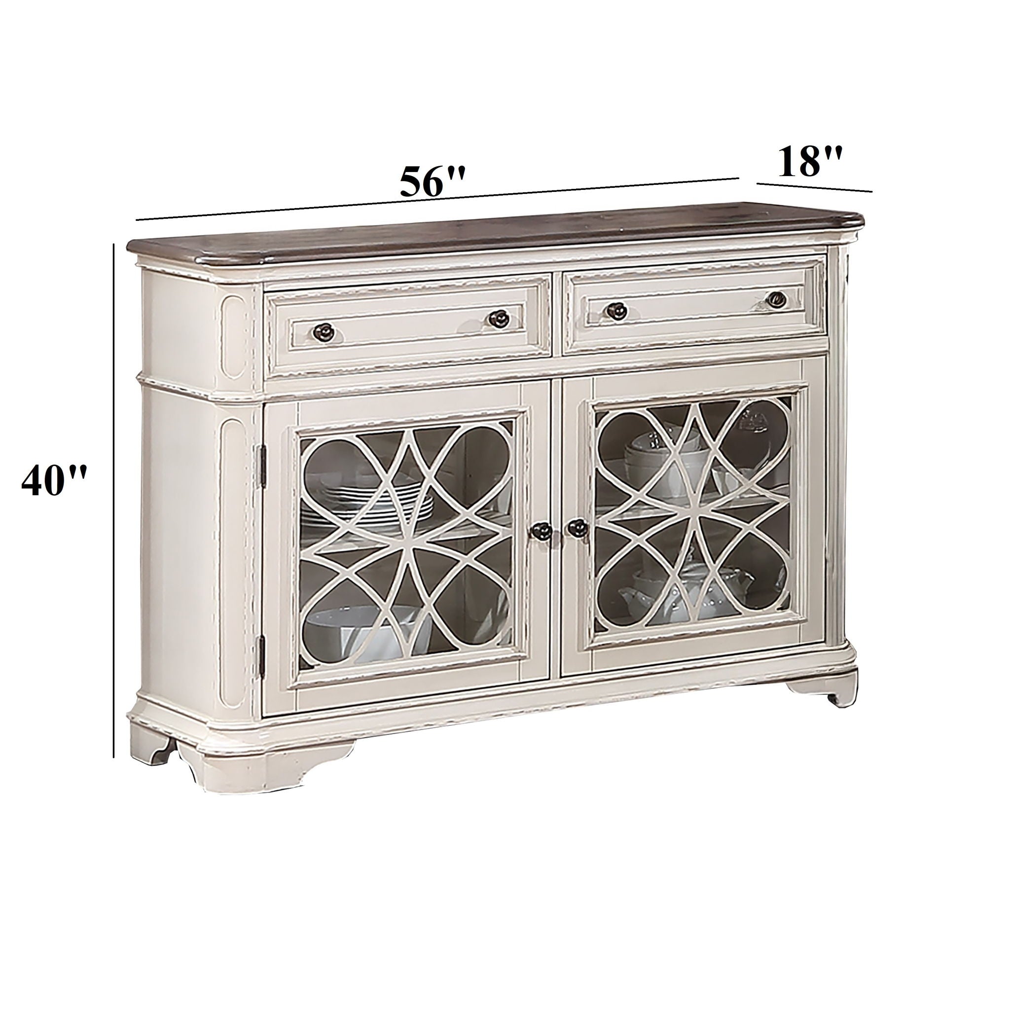 Server Drawers Storage Cabinet For Dining Room