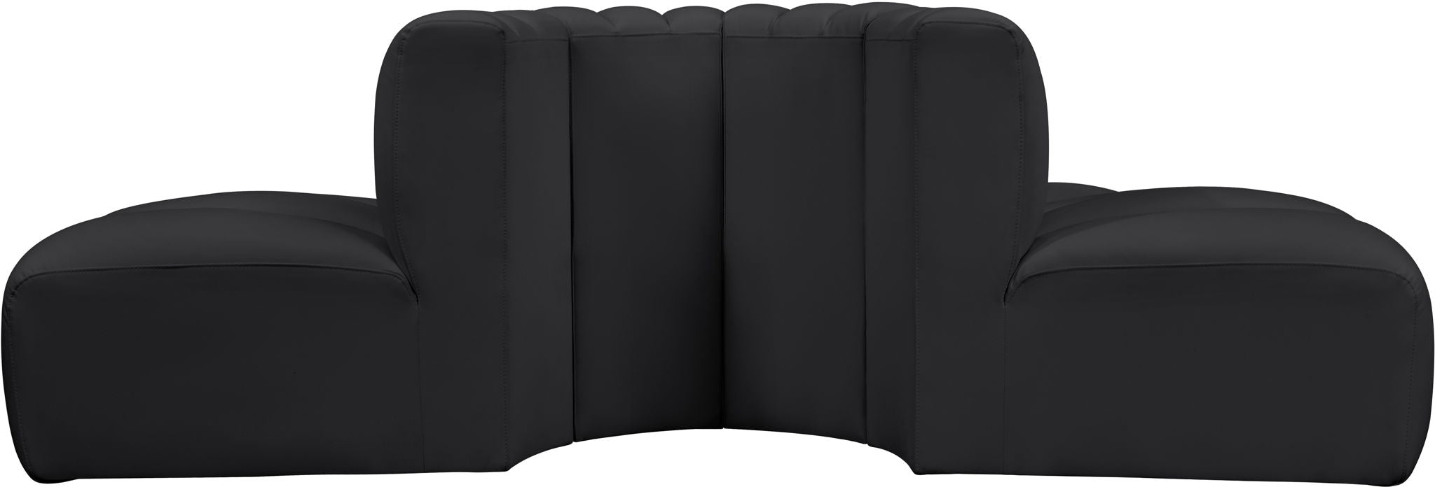 Arc - Faux Leather 4 Piece Modular Sofa