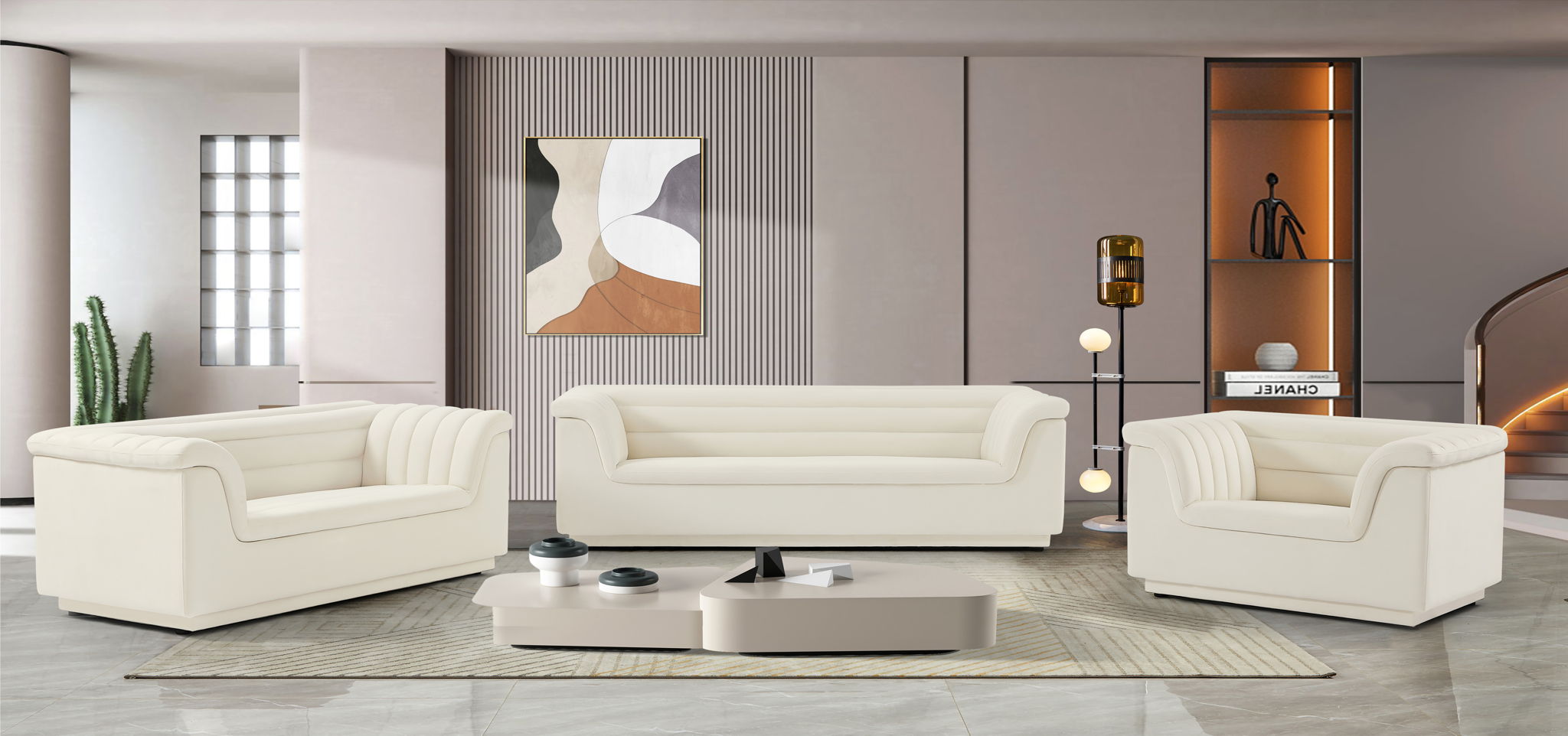 Cascade - Velvet Loveseat