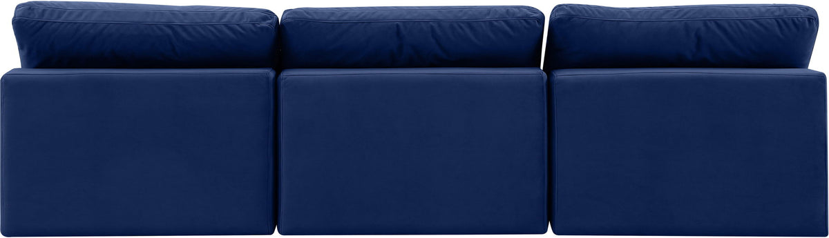 Comfy - Velvet Modular Armless Sofa 3 Seats