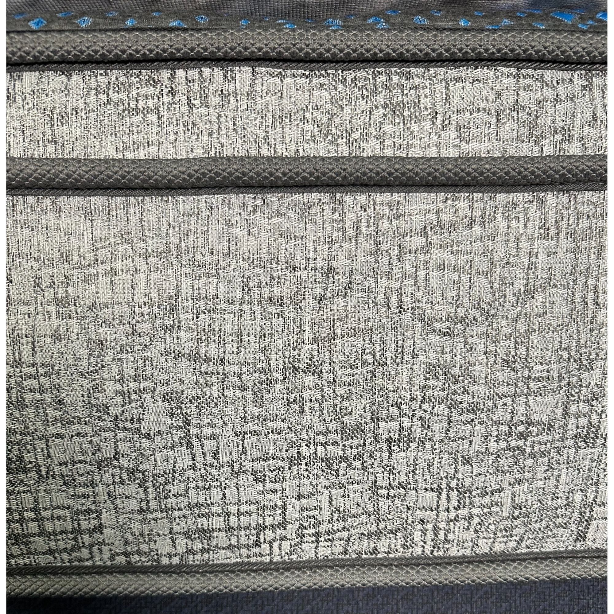 Comfort Care - 12" Hybrid Euro Top Mattress, Plush Comfort With Individual Pocketed Coil - Gray / Blue - Twin