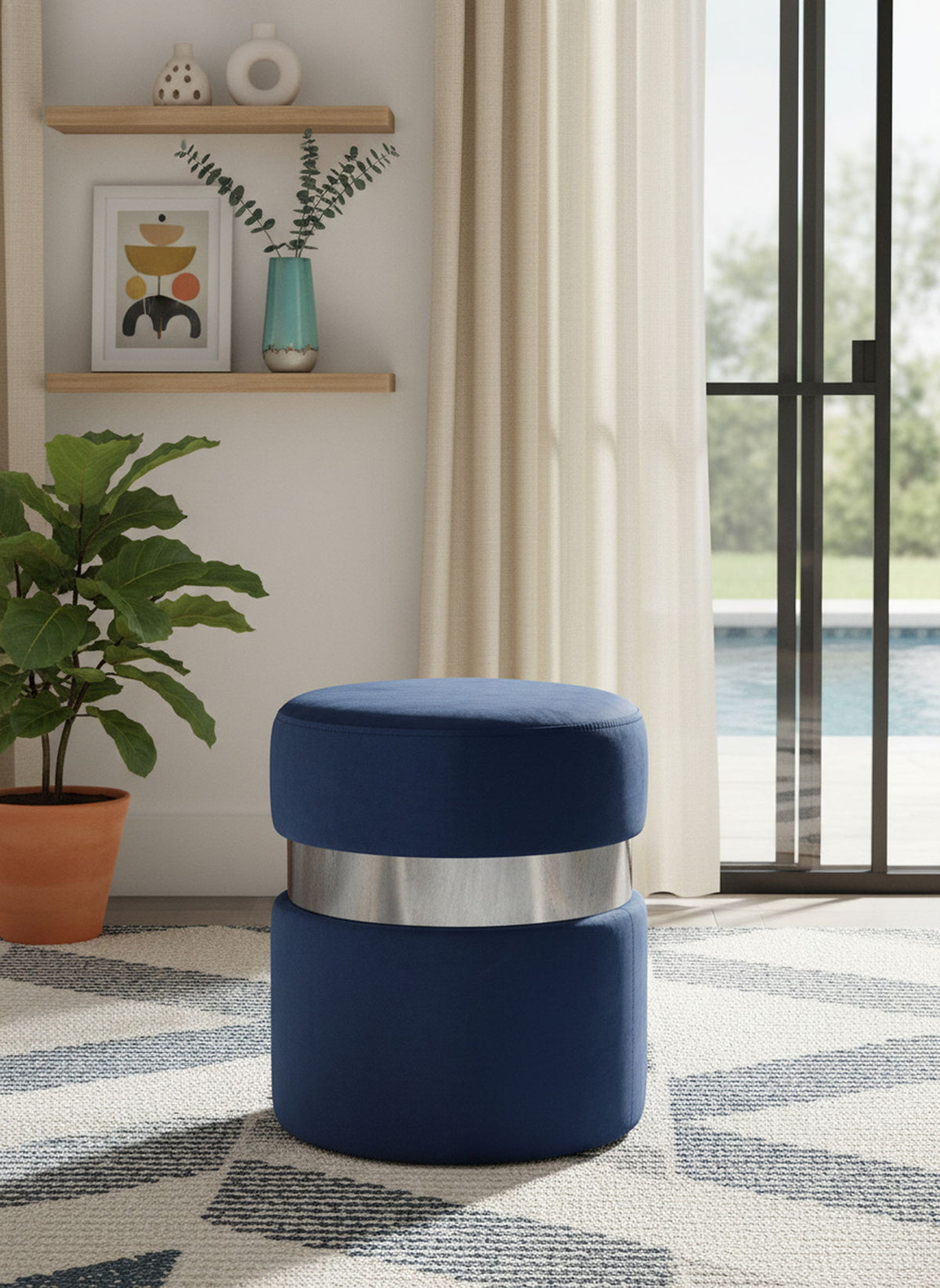 Hailey - Round Ottoman