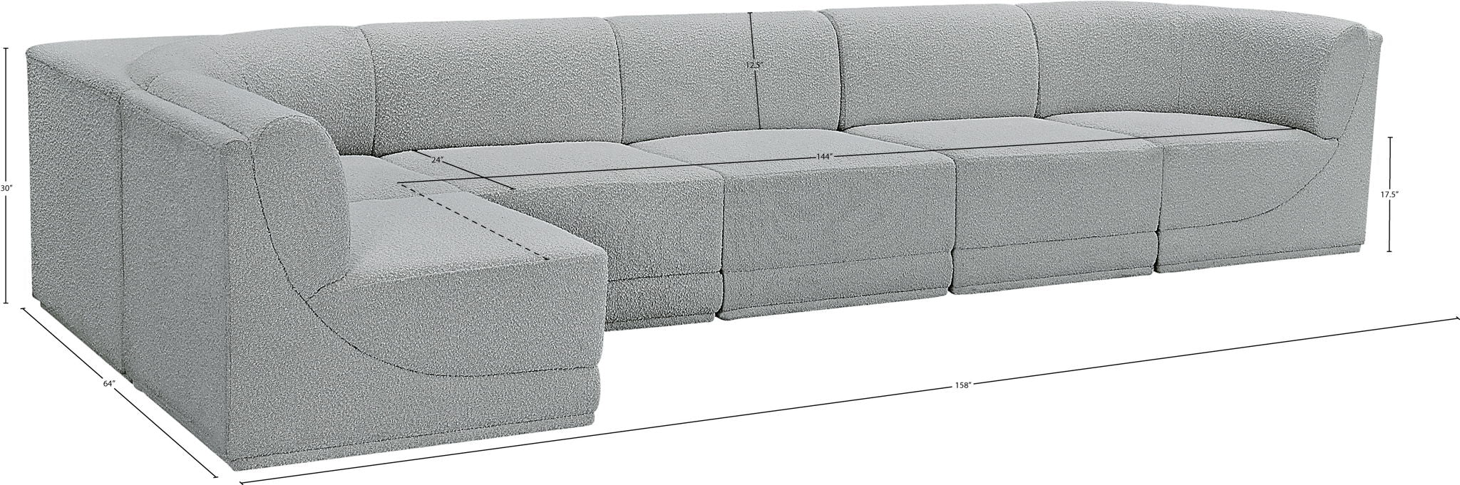 Ollie - 6 Piece Modular Sectional