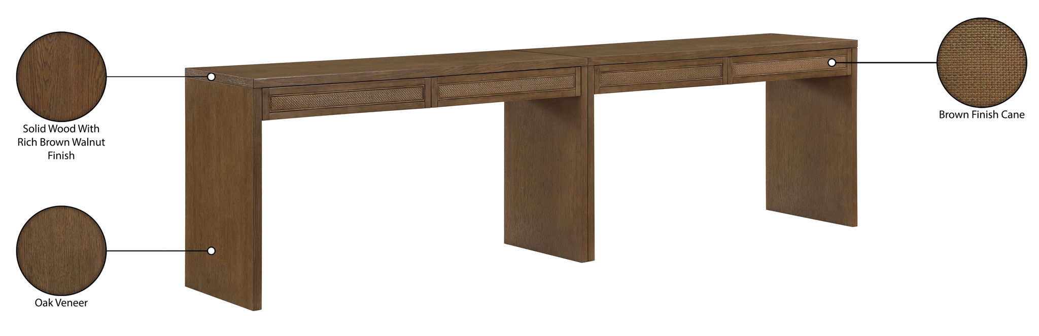 Avro - Solid Wood And Oak Veneer Desk
