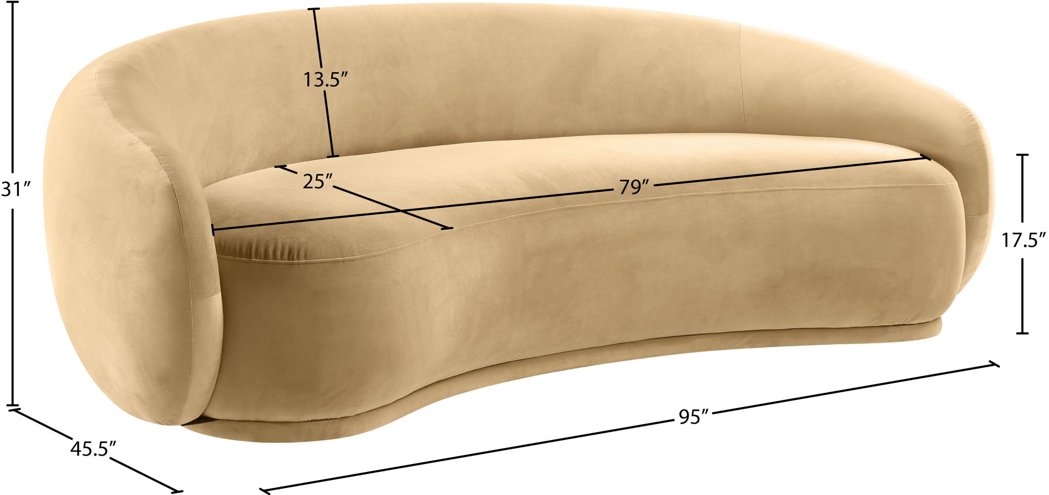Emery - Velvet Sofa