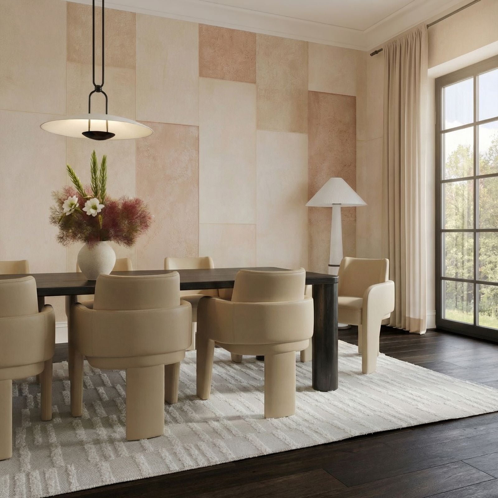 Leo - Performance Vegan Leather Dining Chair - Taupe