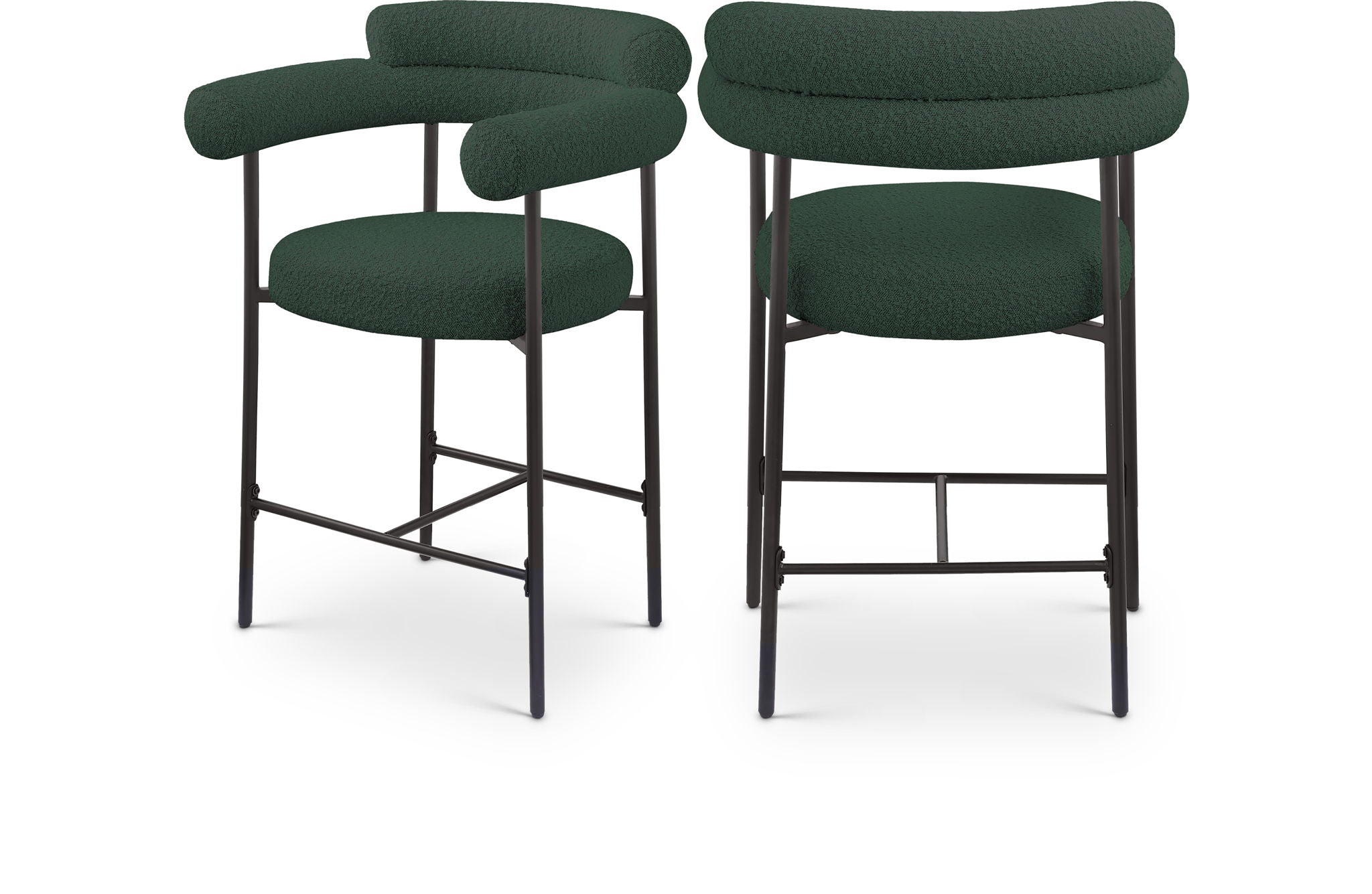Blake - Counter Stool With Black Base (Set of 2)