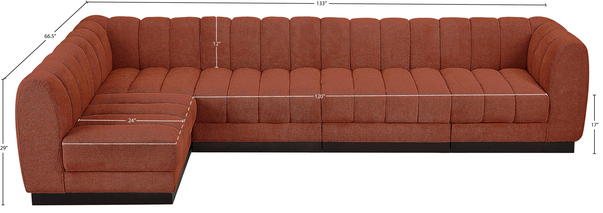 Quinn - 5 Piece Modular Sectional